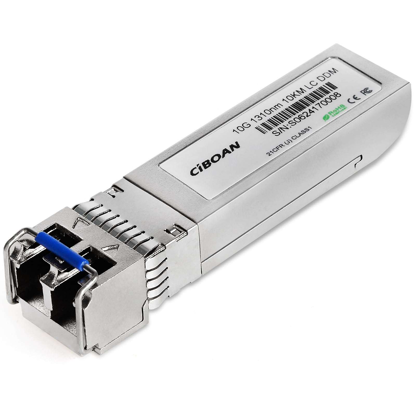 10G SFP+LC Transceiver, 10G 1310nm SMF SingleMode SFP Fiber Optic Module,Up to 10km, for Cisco SFP-10G-LR, Meraki MA-SFP-10GB-LR, Ubiquiti UniFi UF-SM-10G, Mikrotik, and More (1 Pack) (10G 1310nm)