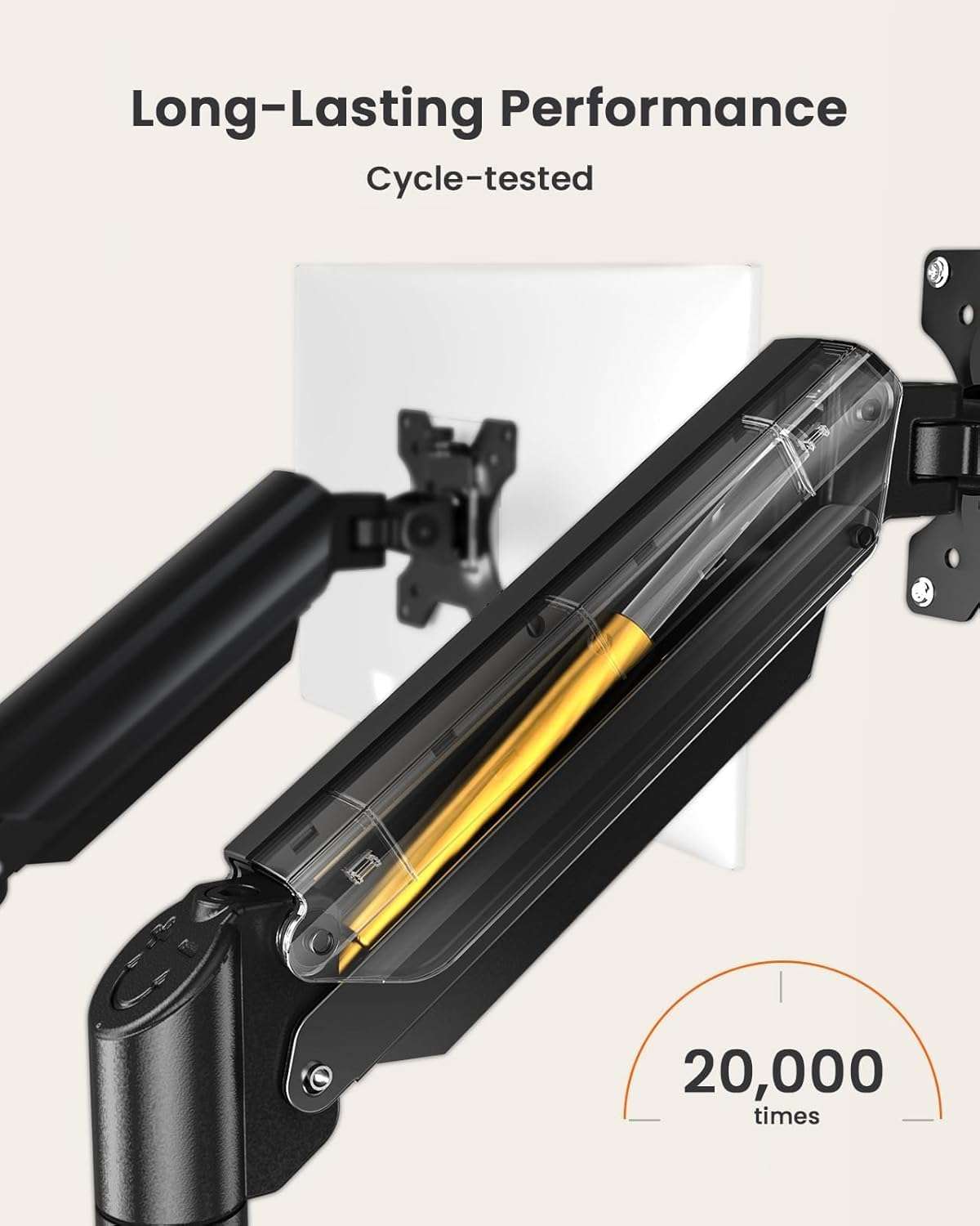 ErGear Dual Monitor Stand, Dual Motor Standing Desk Frame 4