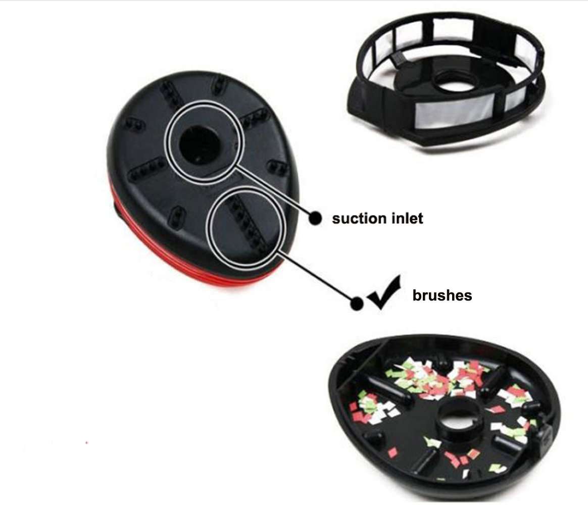 Honbay Ladybug Shaped Portable Corner Desk Vacuum Cleaner Mini Cute Vacuum Cleaner Dust Sweeper 5