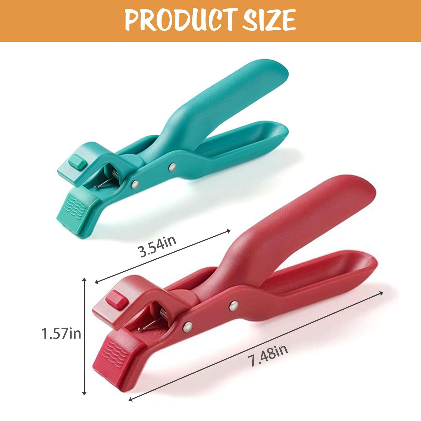 2 Pcs Hot Plate Gripper, Multi-Purpose Anti-Scald Bowl Holder Clip, Hot Bowl Holder, Pan Anti-Scalding Plate Gripper Clips Tongs Clamp for Kitchen 3
