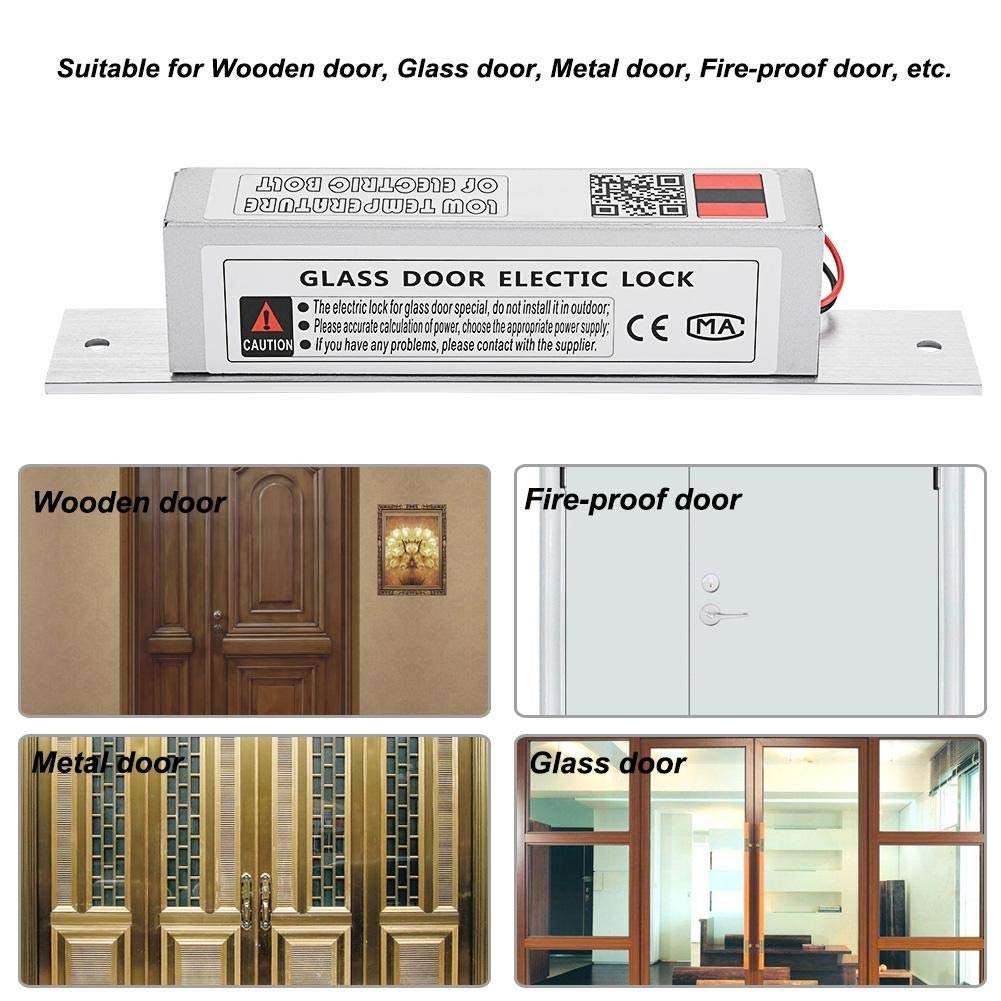 Hopcd Electric Mortise Lock, Low Temperature Electric Deadbolt Drop Bolt Lock with NC Mode for Door Access Control, 500,000 Times Power Locks 5
