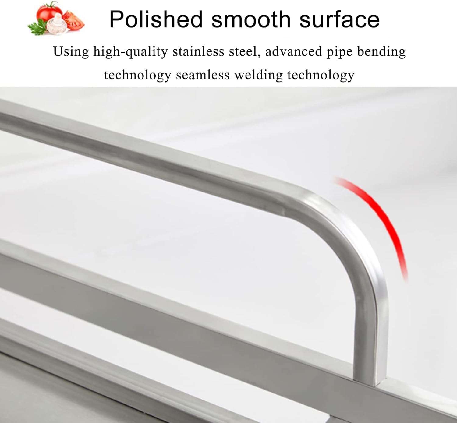 kesig® Wall Shelf Microwave Kitchen, 2 in 1 Wall Shelf Made of Aluminium, Multifunctional Kitchen Wall Mount for Microwave Oven, Spice Bottles, Spoons 4