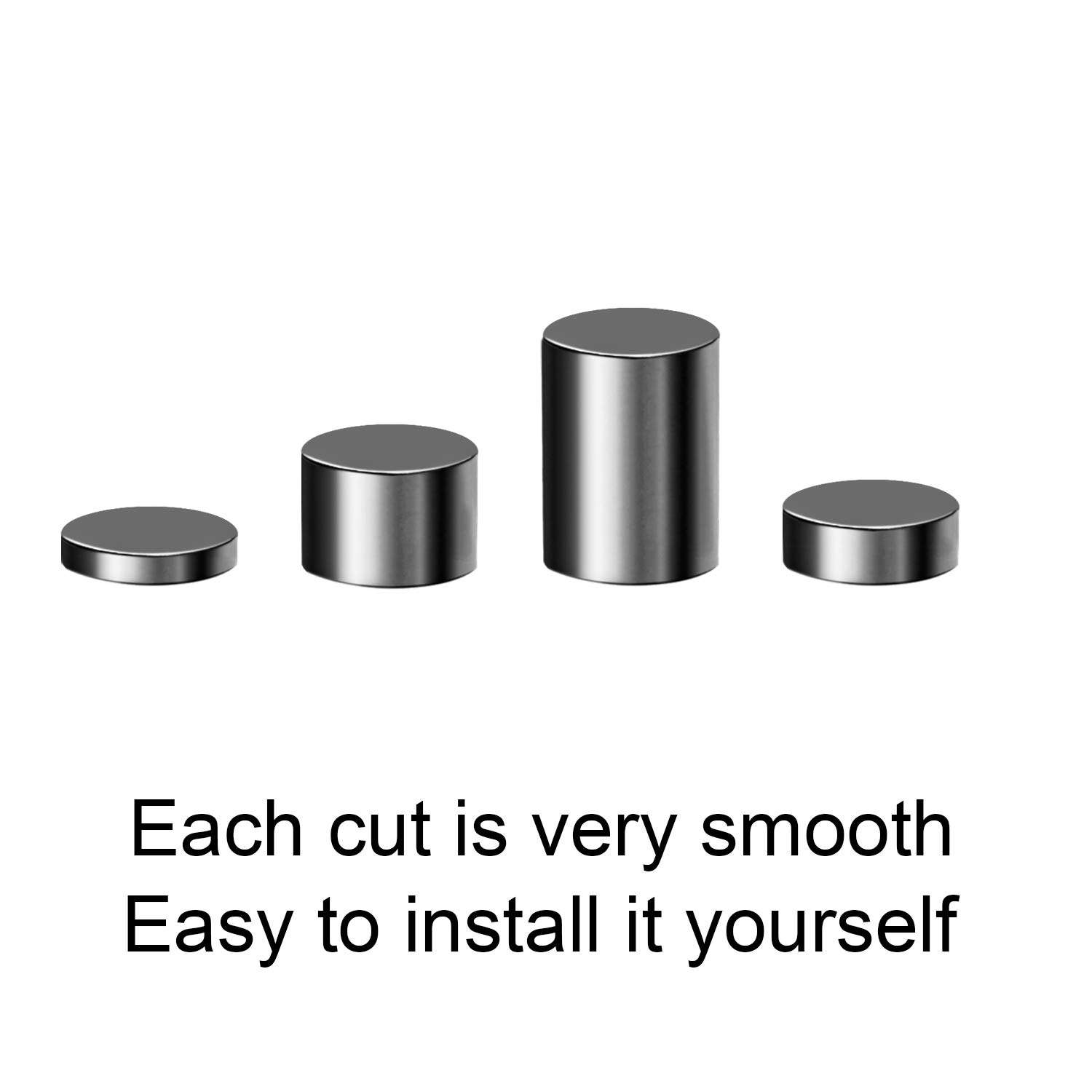 Aneco 3 Ounce Tungsten Weights 4 Sizes Cylinders Tungsten Weights Wooden Racing Weights to Increase The Speed of Wooden Racing Car 5