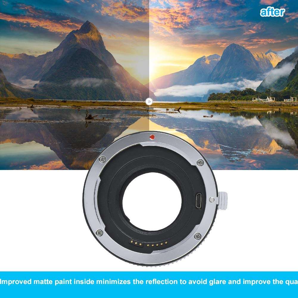 Auto Lens Adapter, Fringer EFFX2 Pro II Auto Focus Lens Adapter for Canon EF/EFS Lens to for Fuji Camera 3