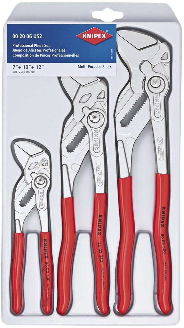 KNIPEX Pliers Wrench and Cobra Pliers 4-Piece Set 6