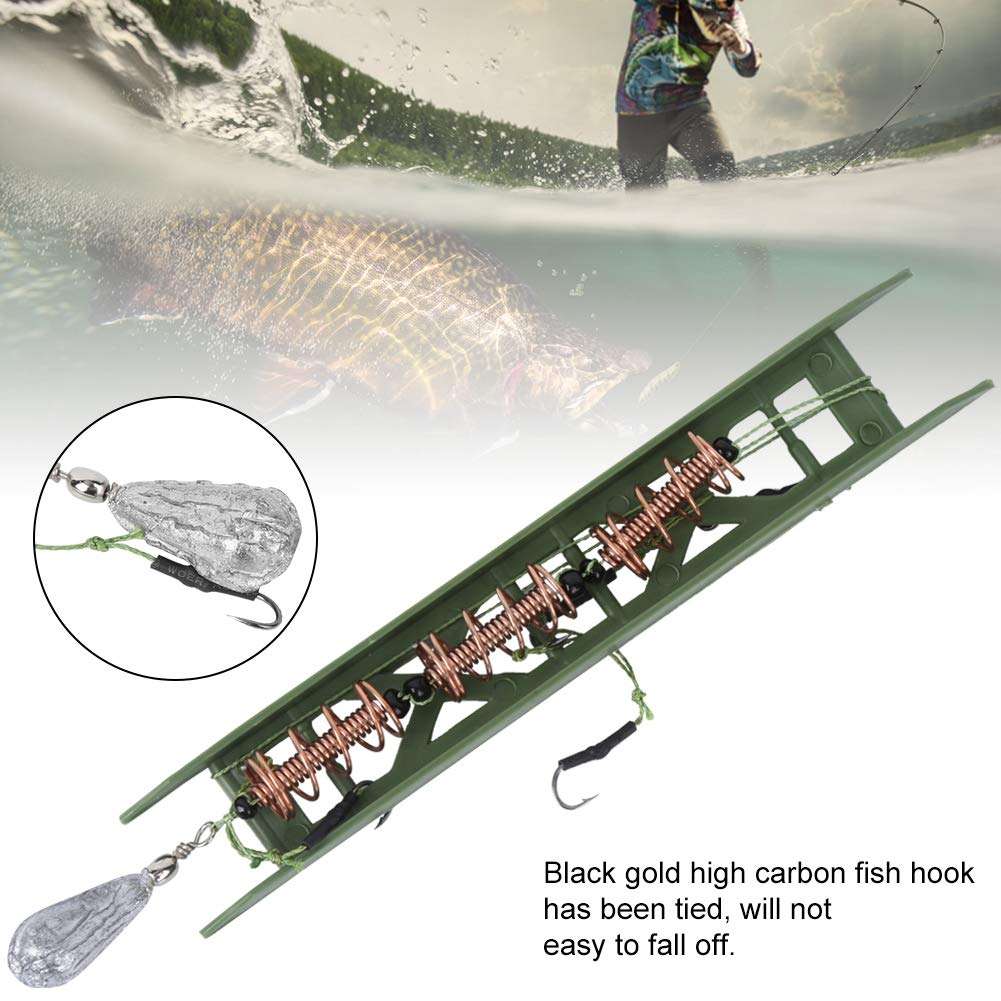 VBESTLIFE Fishing Feeder Cage,3Pcs 15g/0.5oz Fishing Feeder Bait Cage Spring Holder with Sinker for Fish Carp 4