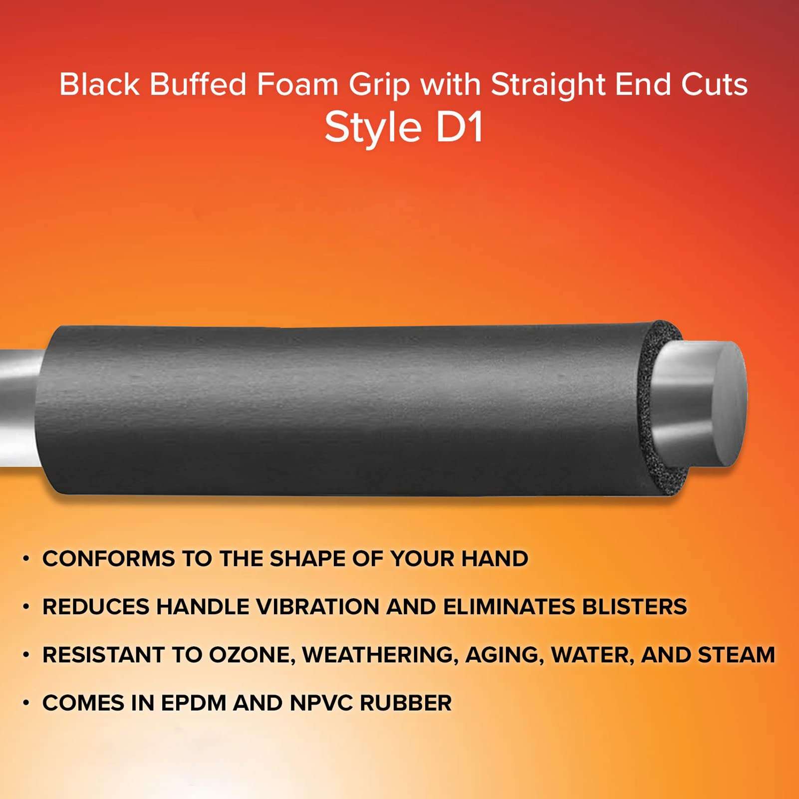 Taeku Tubing Grips Cover, 1 Pair Handle Grips Comfortable Durable NPVC Handlebar Cover for Fitness Lawn Bicycle (18CM) 5