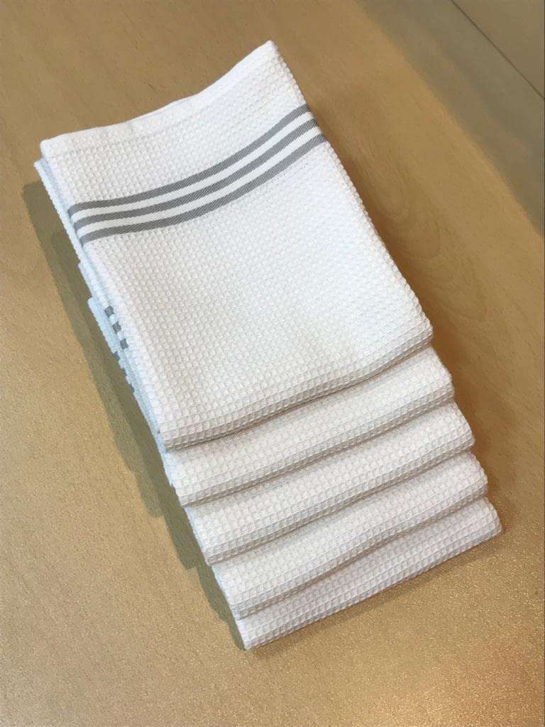 Balaji Impex 100% Cotton Kitchen Towel 5 Pcs Set Grey 2