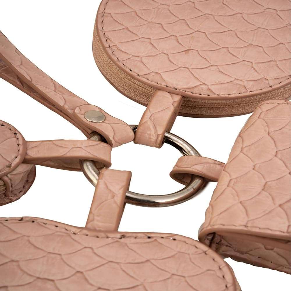 Monadaa Faux Leather Heart Shape Maxime Fancy Small Wallet for Credit, Debit and ATM Cards, Mobile Holder with Multi Card Slots, Party Purse, Single Zipper Women and Girls Wallet (Pink) 5