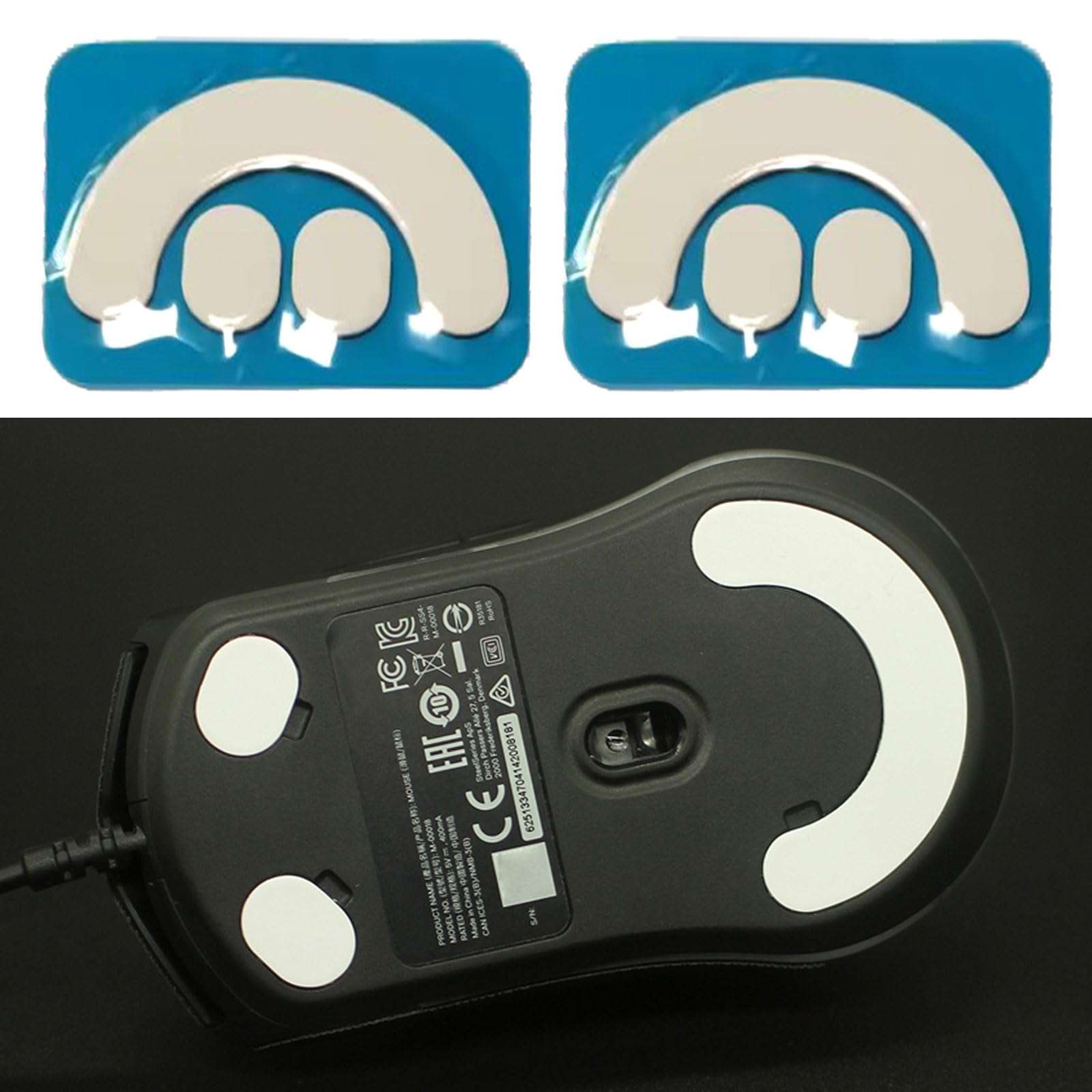 KAHDGSS 2Pack Professional Mouse Skates Stickers Mouse Feet Pad Glides Replacement For Rival 3 Mouse 3