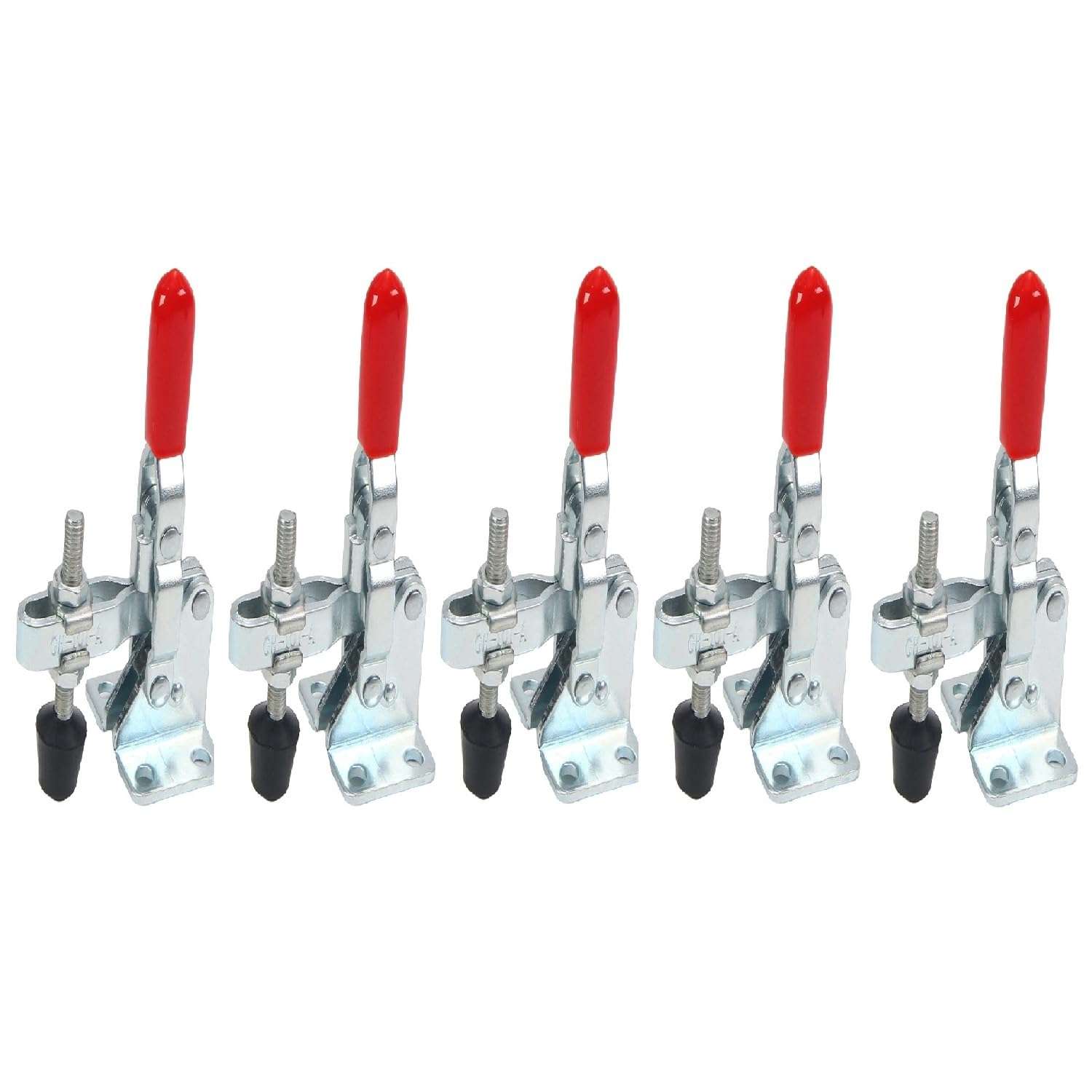 Utoolmart Hand Tool Vertical Toggle Clamp GH-101-A Quick Release Clamp 50kg Holding Capacity Adjustable Toggle Clamp 5 Pcs 1