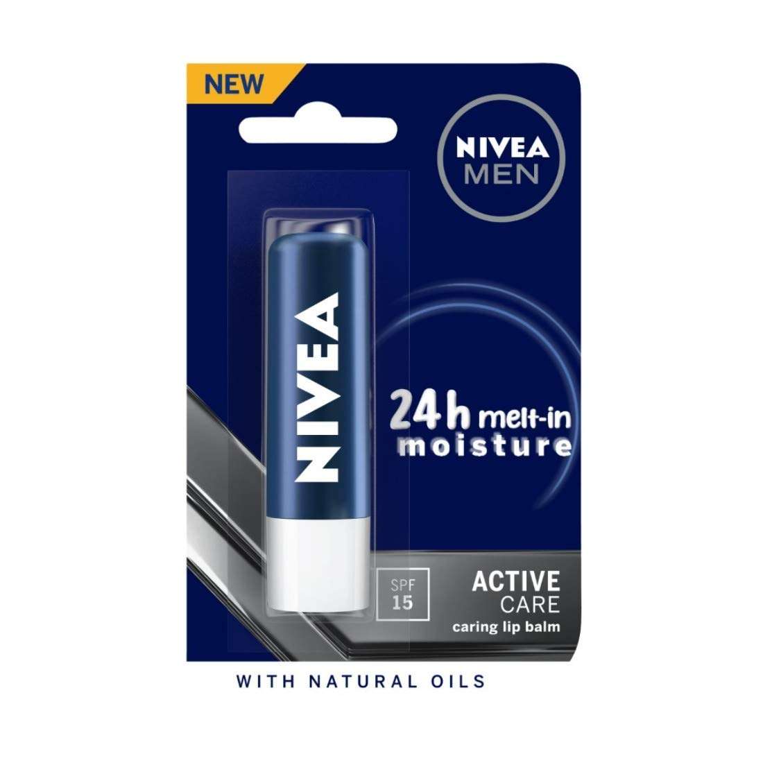 NIVEA Men Lip Care, Active Care Lip Balm, SPF 15 And NIVEA Lip Balm, Fruity Blackberry Shine,4.8 g (Pack of 2) 2