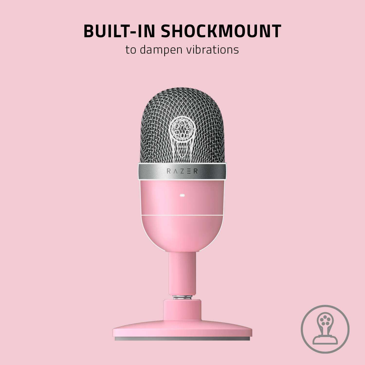 Razer Seiren Mini USB Streaming Microphone + Kiyo Pro Streaming Webcam Bundle: Quartz Pink 6