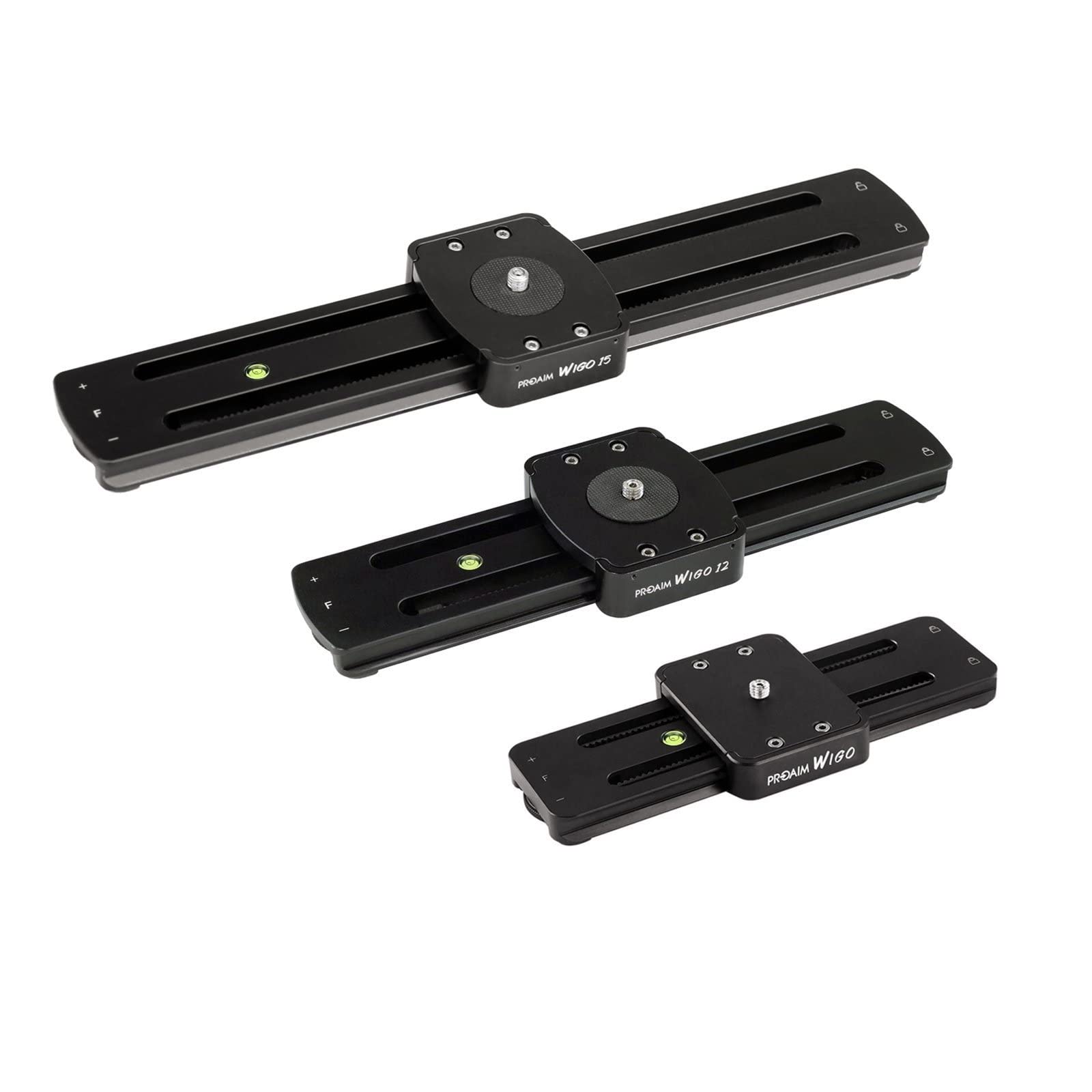 Proaim Wigo 15” Portable DSLR Camera Camcorder Slider with Load Capacity 8Kg/17.63lb | Professional Track Dolly Rail Slider Tripod Compatible Video Stabilization System (SL-WG-15) 1