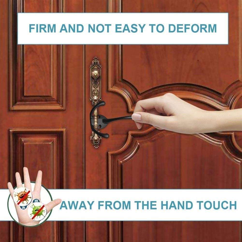 GAXQFEI Double Hooks Virus Isolation Door Handle Multifunctional Contactless Safety Door Opener Home Decoration Hardware Accessories 6