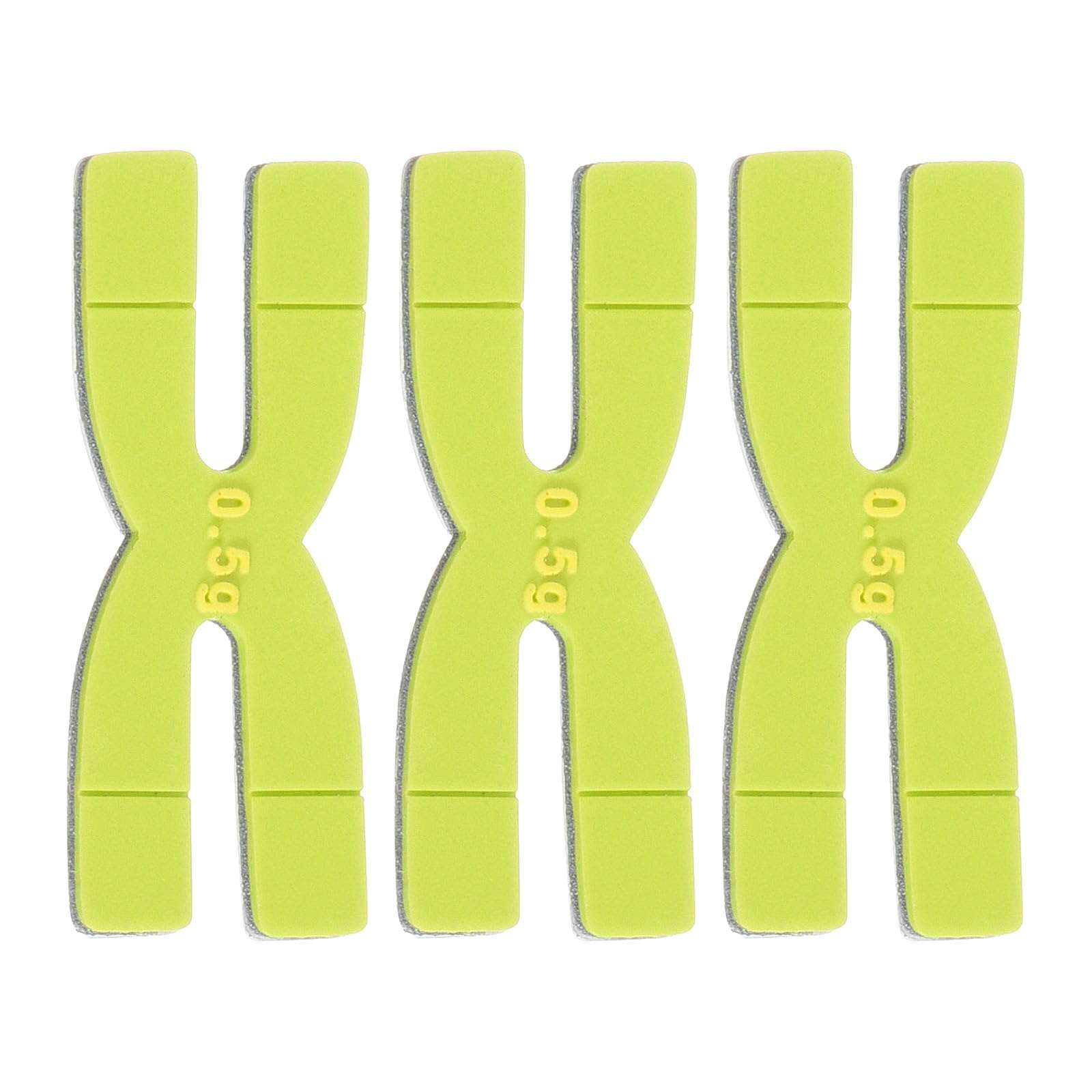 M METERXITY 3 Pack Racket Weight Balance Strips - Tennis Badminton Racquet Balance Strips Tape Bar Weighted Tapes, Apply to Racquet/Sports Training (0.5g, Green) 1