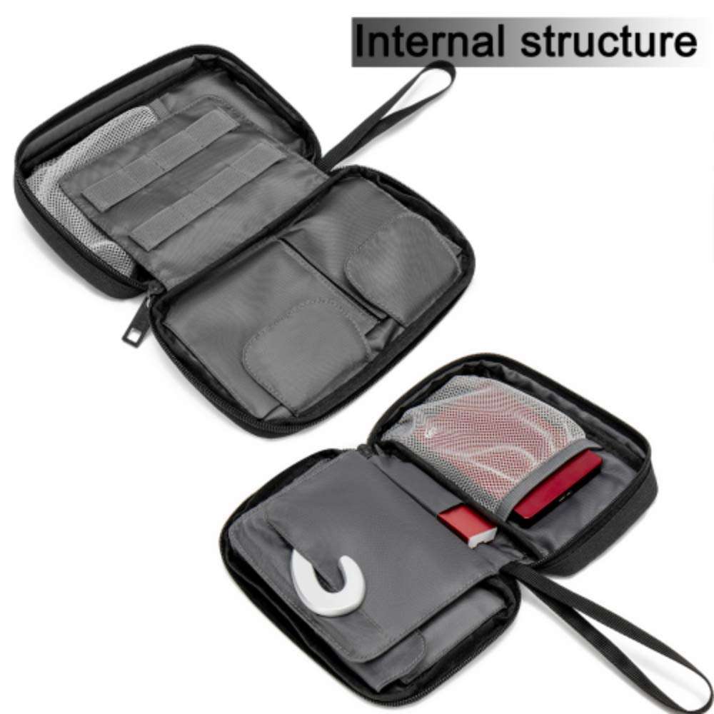 Electronics Accessories Organizer Bag Watercolor Seamless Pattern Tropical Leaves Palms Electronics Organizer Travel Cable Organizer Bag Storage Bag of Cases for Cable, Charger, Phone, USB, Sd Card 6