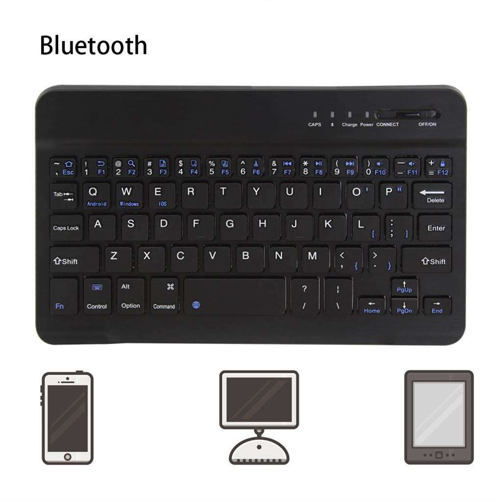 Ultra-Slim Keyboard, Portable Wireless Bluetooth Keyboard for Android Phone Laptop Tablet PC, Other Bluetooth Enabled Devices, 78 Keys, Pairing LED, for Working, Gaming 3