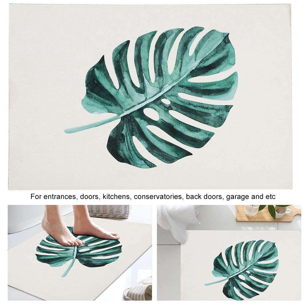 Non Slip Mat, Super Absorbent Washable Front Door Mat Bathroom Rug for Drying for Bathroom Bedroom, Kitchen 6