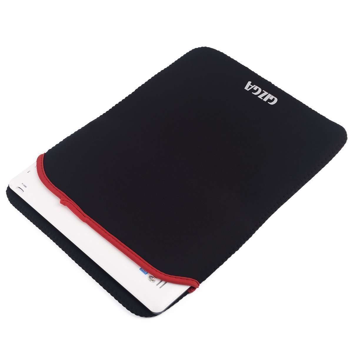 Gizga Essentials Laptop Bag Sleeve Case Cover Pouch for 13.3-Inch Laptop for Men & Women Reversible Neoprene (Black + Red) 3