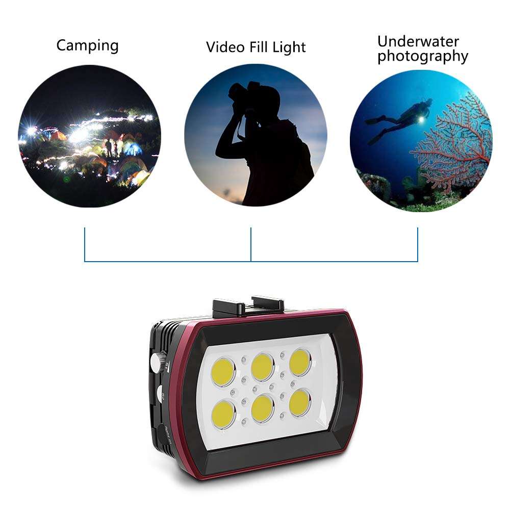 Meikon SL-22 Model 6000LM 40m/130ft Video Light for Professional Diving… 5