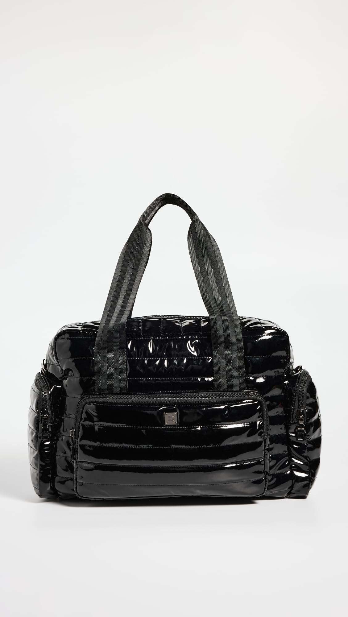 Think Royln Women's Voyager Tote, Black Patent, One Size 3