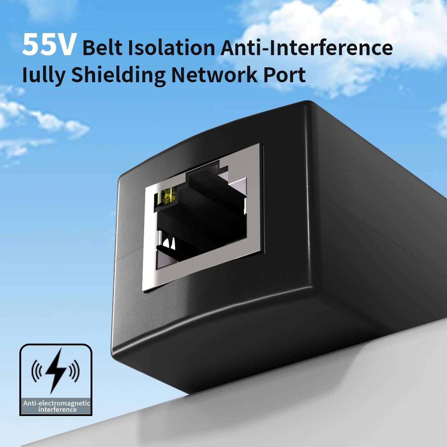 BLIYEE PoE Splitter, Power Over Ethernet Splitter, PoE Adapter, IEEE 802.3af/at 10/100Mbps, 48V PoE to DC 12V/1.2A Output, Compatible DC 5.5 * 2.1 mm | Plug & Play 4