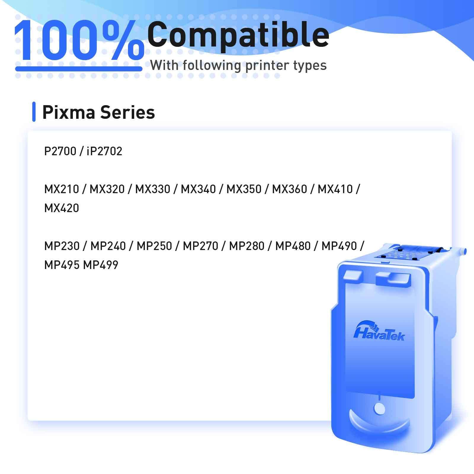HavaTek Remanufactured PG-210XL Ink Cartridge Replacement for Canon 210XL Black Fit for Canon Pixma MX410 MP495 MX340 MP250 MX320 MP490 MP499 MX350 MX330 iP2702 MP480 MX420 MP280 iP2700 MX360 Printer1 2