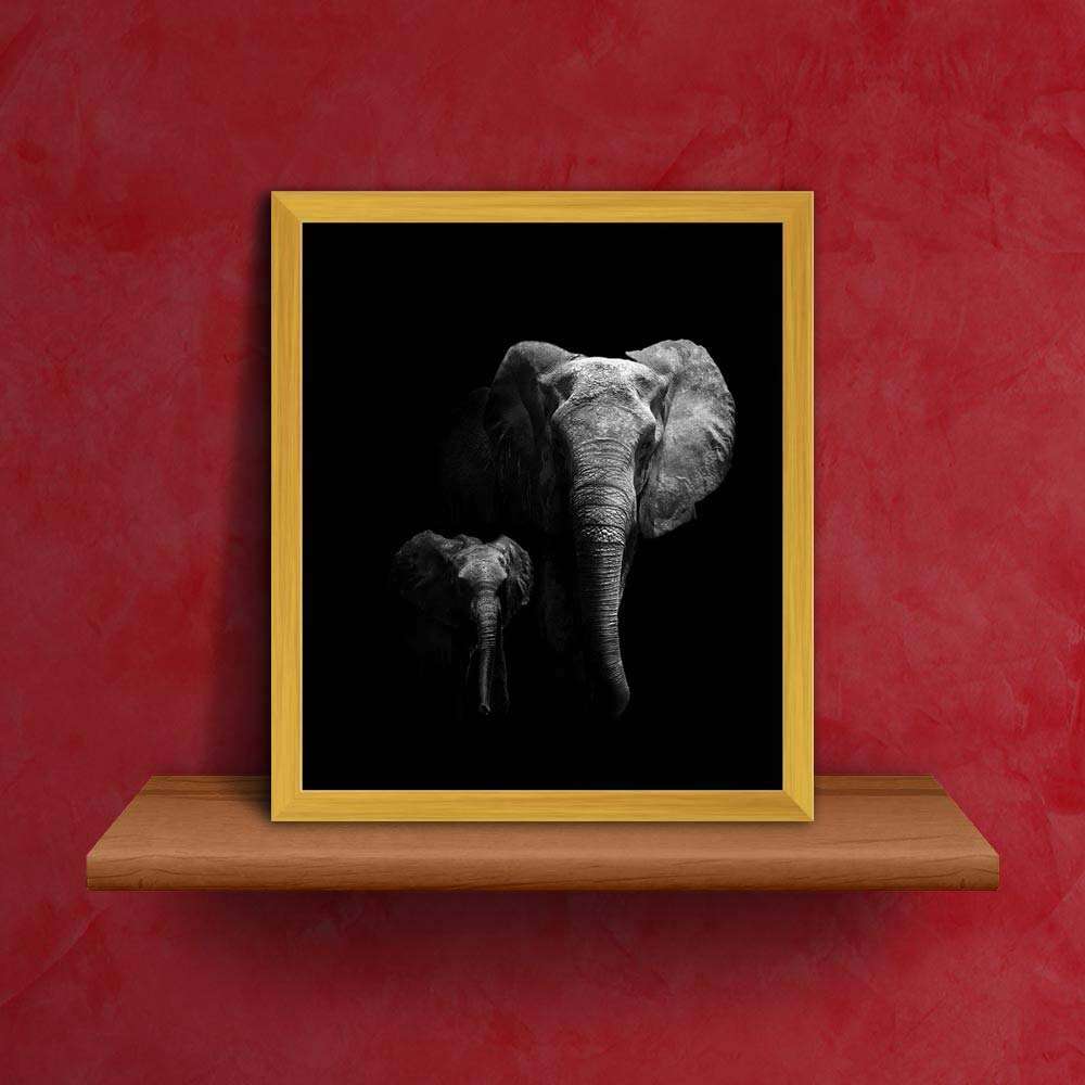 ArtzFolio Mother Walking with Her Baby Tabletop Painting Golden Frame 10 x 11.5 inch (25 x 29 cms) 3