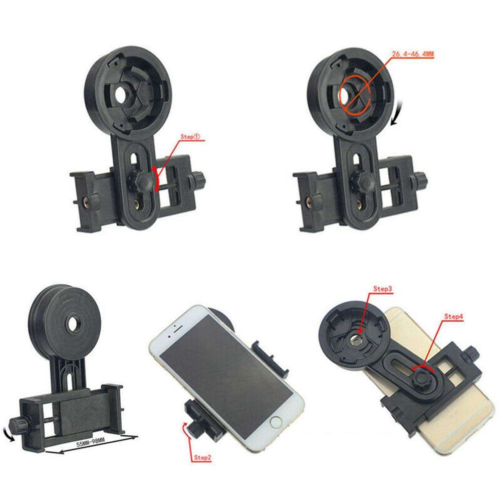 Ace Hunter Universal Cell Phone Camera Adapter Mount for Telescope Spotting Scope Binocular 3