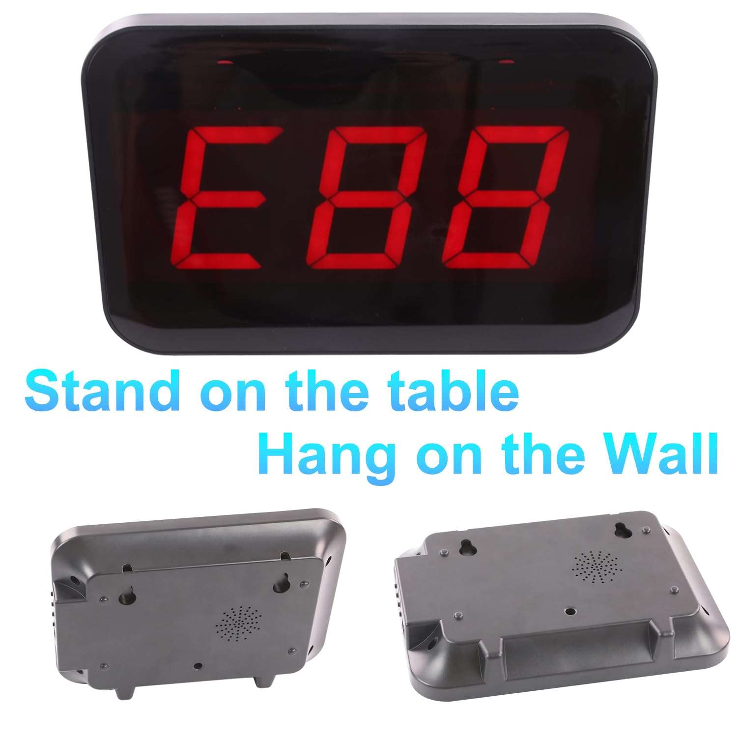 LOUKIENE Wireless Calling System, Display Receiver with 10 Waterproof Call Buttons, Caregiver Pager Retaurant Paging System for Restaurants Clinics Hotels Food Truck Church Nursery Hospital 6