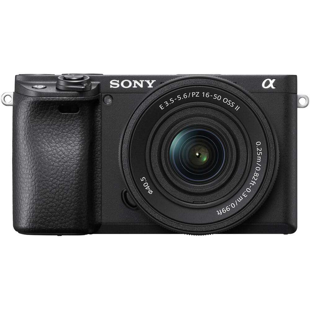 Sony a6400 Mirrorless Camera with 16-50mm f/3.5-5.6 II Lens (Black) (ILCE6400KB) + Sony FE 50mm Lens + Photo Software + 64GB Memory Card + NP-FW50 Battery + Camera Bag + Charger + More 3