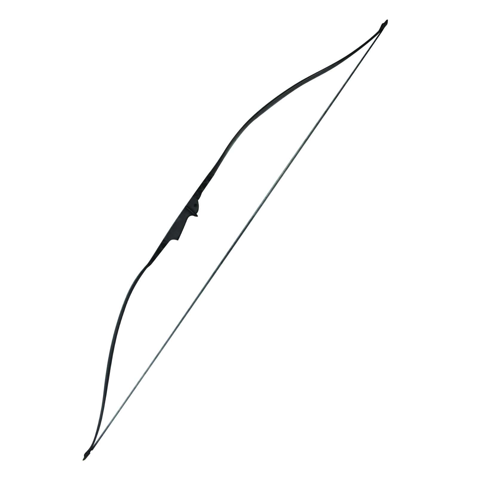 SAS 30-35lbs 22-29" Robinhood Long Bow for Adult/Youth w/Belt Quiver, Armguard, Finger Tab, Arrow Rest, Target Face and 2 x Arrows (Black) 2