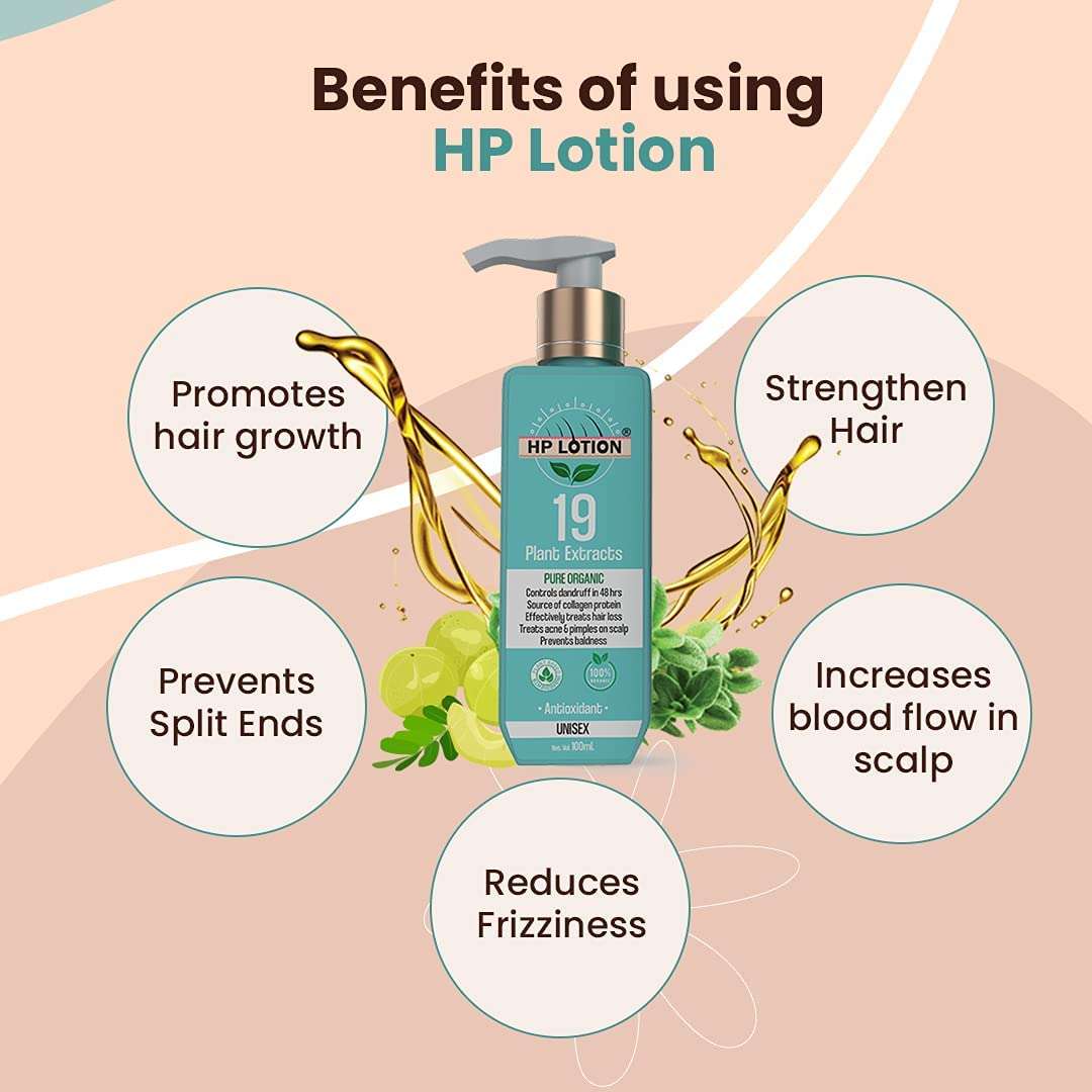 HP Lotion Anti Hair Fall Solution Onion, Amla & Neem Ayurvedic, Hair Lotion for Hair Treatment (Unisex) - 100ml 6