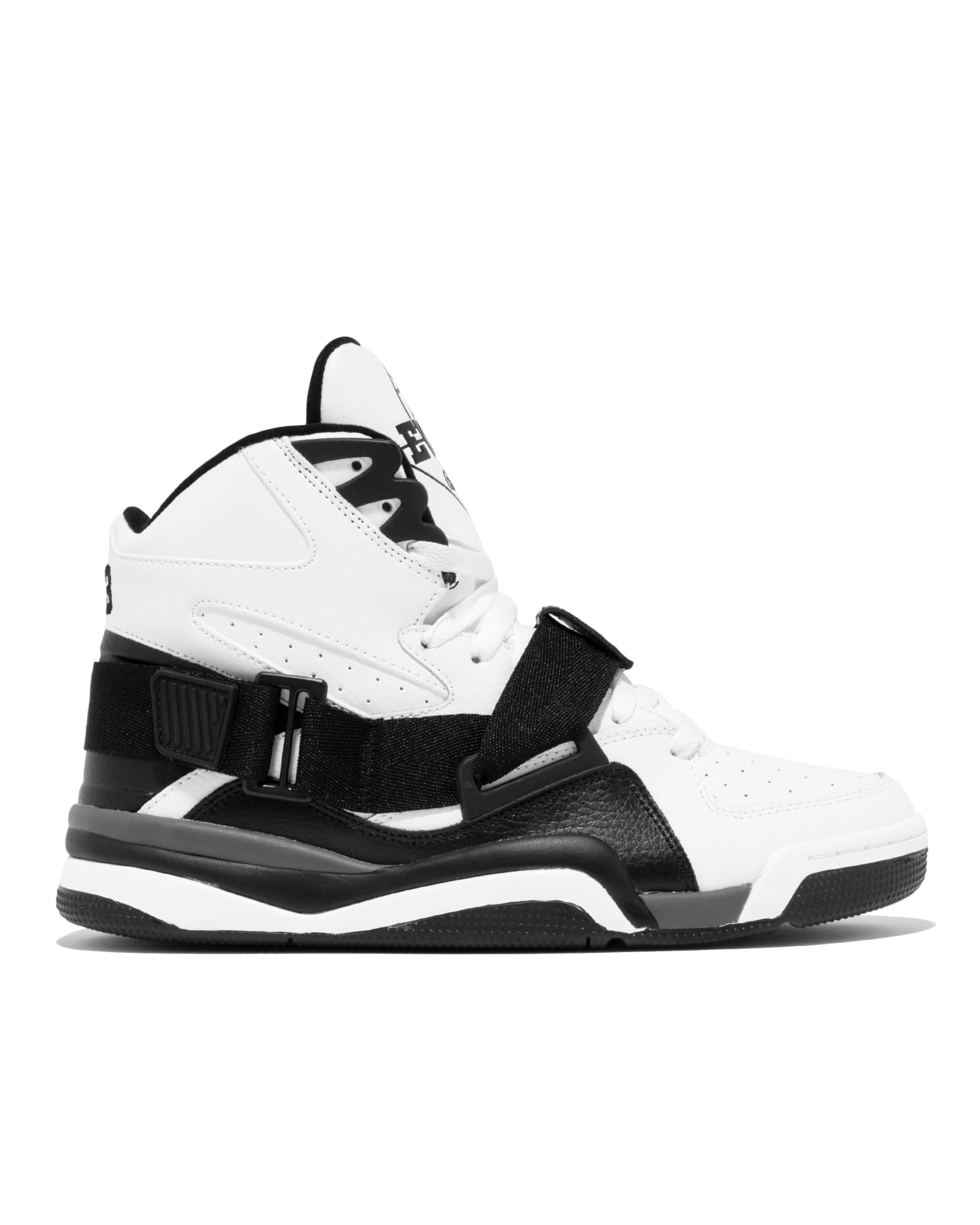PATRICK EWING Athletics Concept OG Basketball Sneakers, Men's White/Black/Grey - Retro High-Top, Size 13
