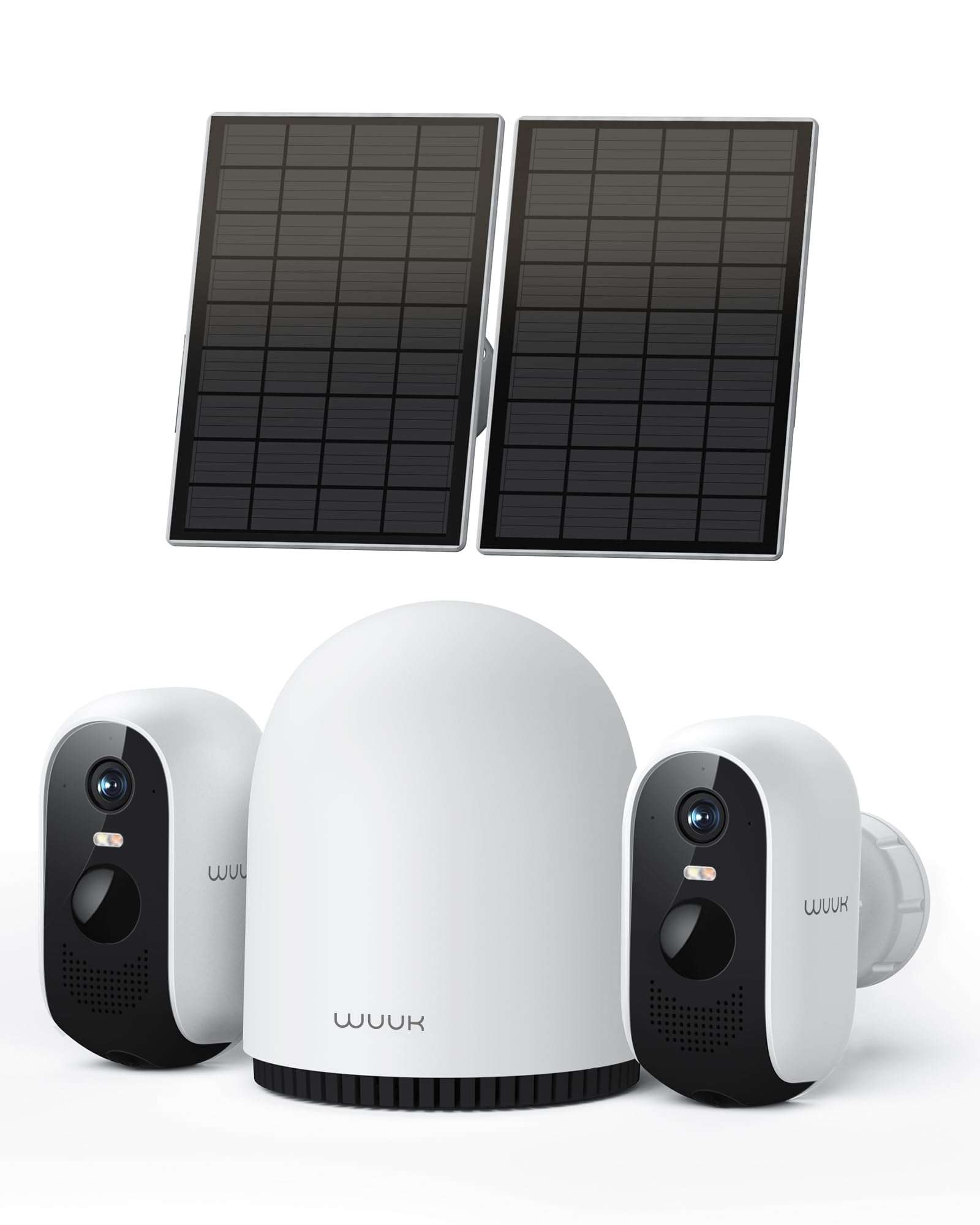 WUUK Solar Outdoor Cameras and Baby Monitor with 5.5" Display & 360° PTZ 3
