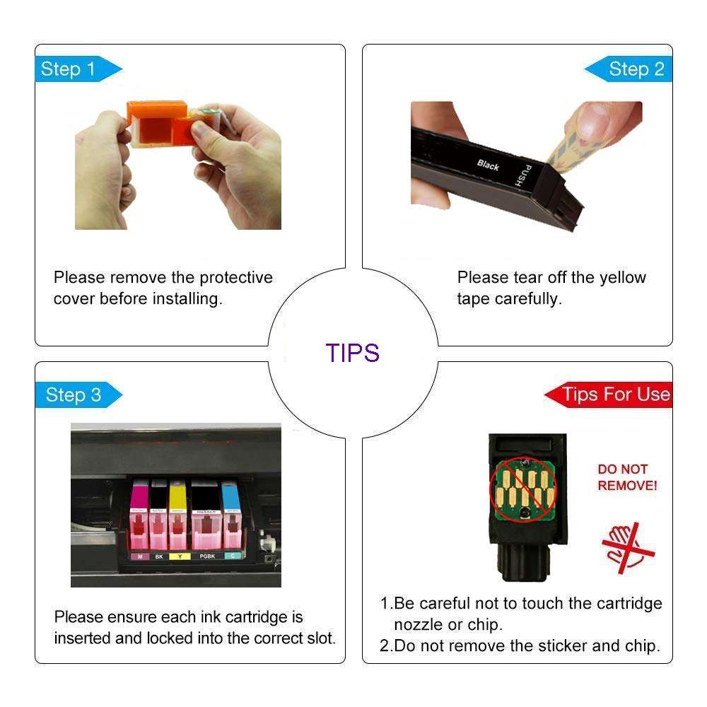 Karl Aiken Compatible Ink Cartridge Replacement for Canon 280 281 PGI-280XXL CLI-281XXL for PIXMA TR7520 TR8520 TS6120 TS6220 TS8220 TS9120 TS9520 TS9521C Printer (10PK 2BK 2PBK 2C 2M 2Y) 4