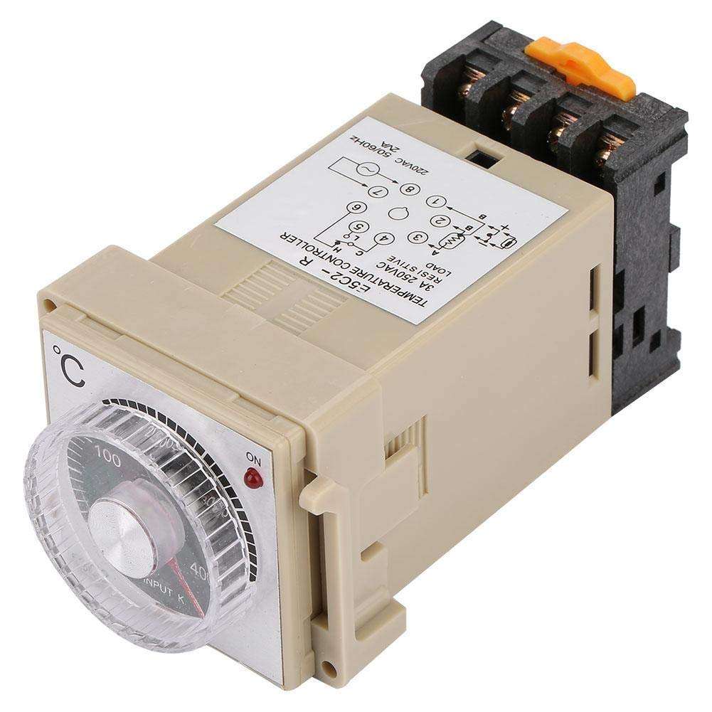 ShiSyan Y-LKUN Transformer Temperature Controller,Analog Dial Thermostat,Integrated Intelligent Temperature Control Sensor,E5C2-R DIN-Rail Type for switchgear,substation,Transformer 1