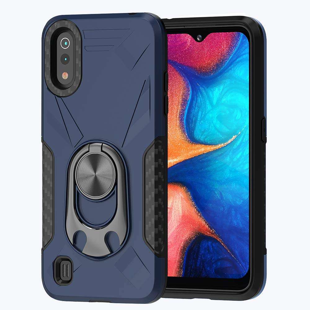 Topnow for Samsung Galaxy A01 Case [Military Grade] 12ft. Drop Tested Protective Case [Kickstand] Compatible with Galaxy A01 - Blue 1