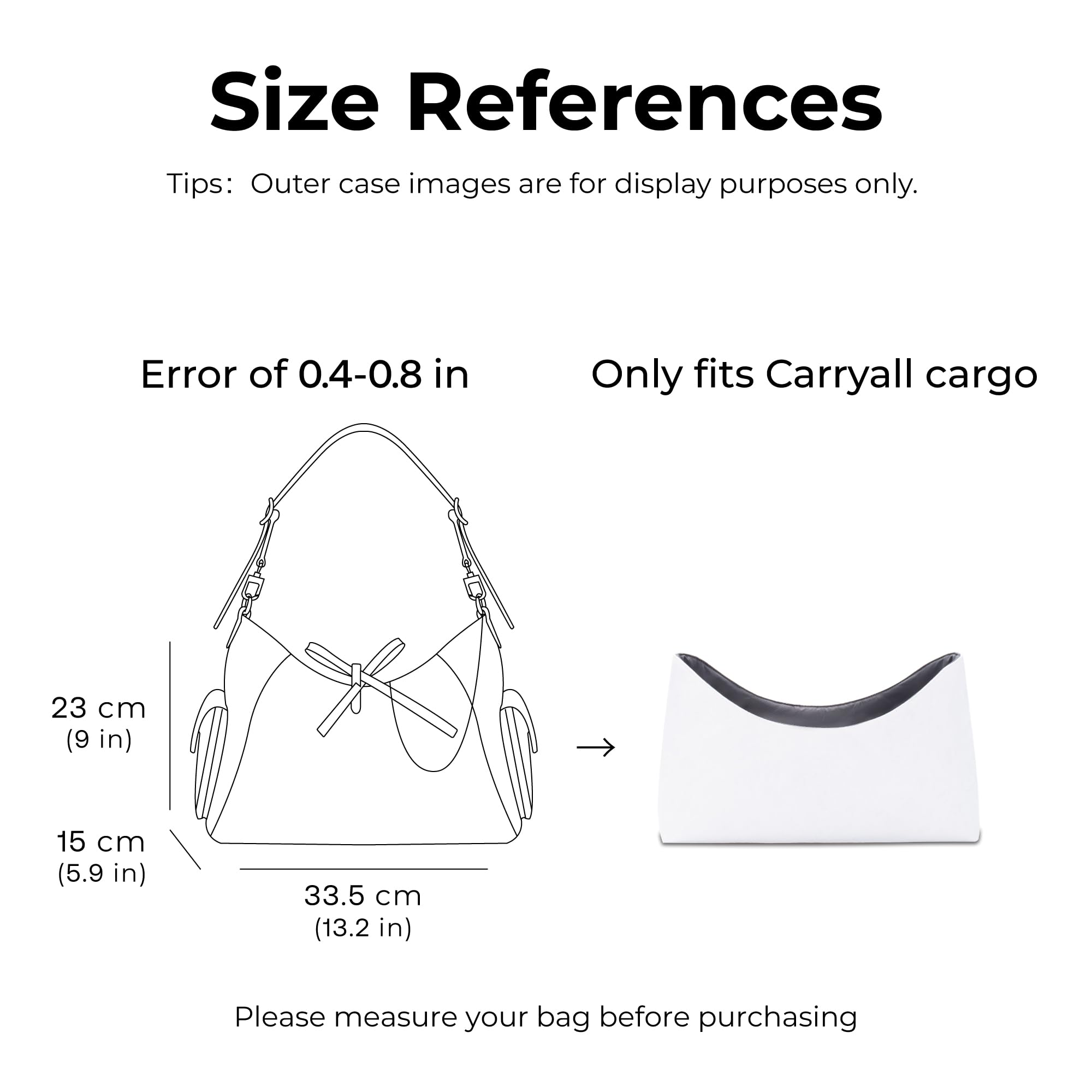 FANJI Project Tote Bag Organizer Insert for LV Carryall cargo handbag, Custom Fit Inside Premium Slate Gray Lightweight WaterResistant Purse Insert with Cup Holder Accessories 3