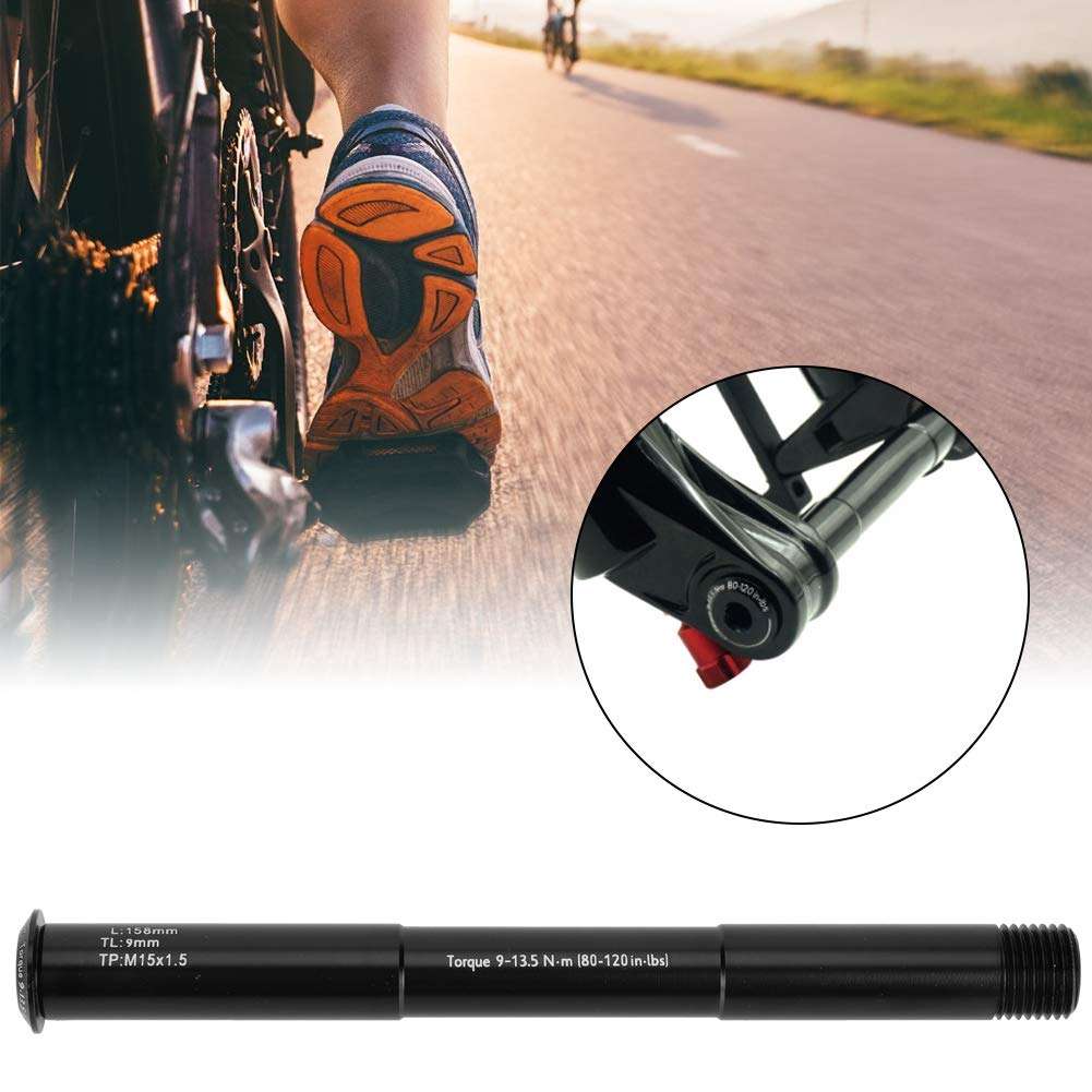 Drfeify Front Hubs Thru Axle Mountain Tube Shaft, Fork Axle Skewer for RockShox Hubs (15X110MM (158L)) 4