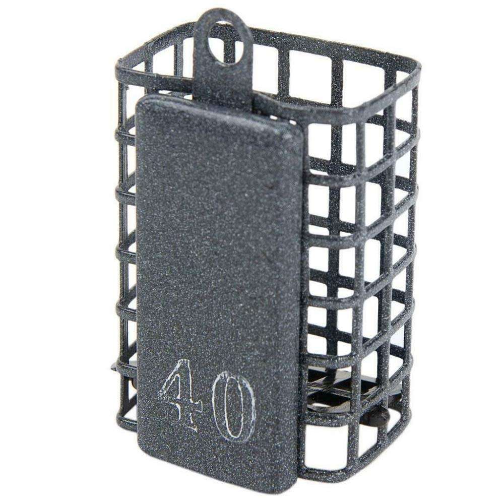 Free2buy 10pcs Lead Sinker Carp Feeder Basket Cage Fish Holder Bait Spring Fishing Сrucian Bream - Tackle Trap Accessory – Fishing Tool - Metal 40gr/1.4oz 1