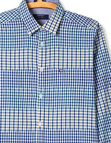 Arrow Sports Men's Casual Shirt (8907259265322_ASQS3002_44_Melange Blue) 3