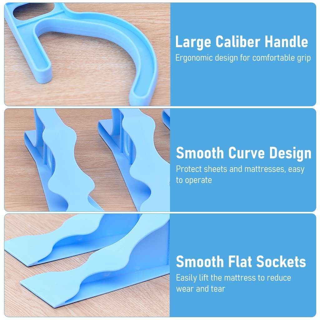 HASTHIP® 2Pcs Mattress Lifter Tool, Bedsheet Tucking Tool, Bed Making Tool Mattress Lifter, Helps Lift and Hold The Mattress, Can Tuck Sheets or Bed Skirts Alleviating Excess Strain 6