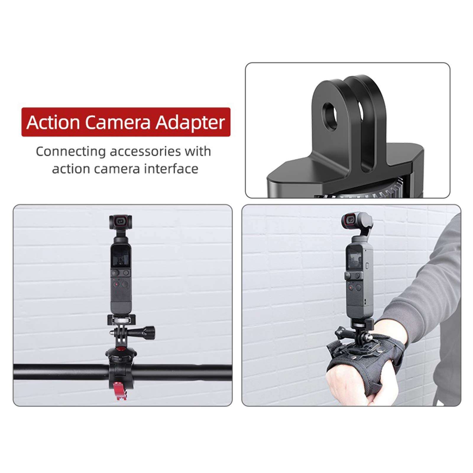 VMS INDIA Mini 1/4 Mount Adapter with Screw Thread Camera Accessory Parts for ONE X2/X 3