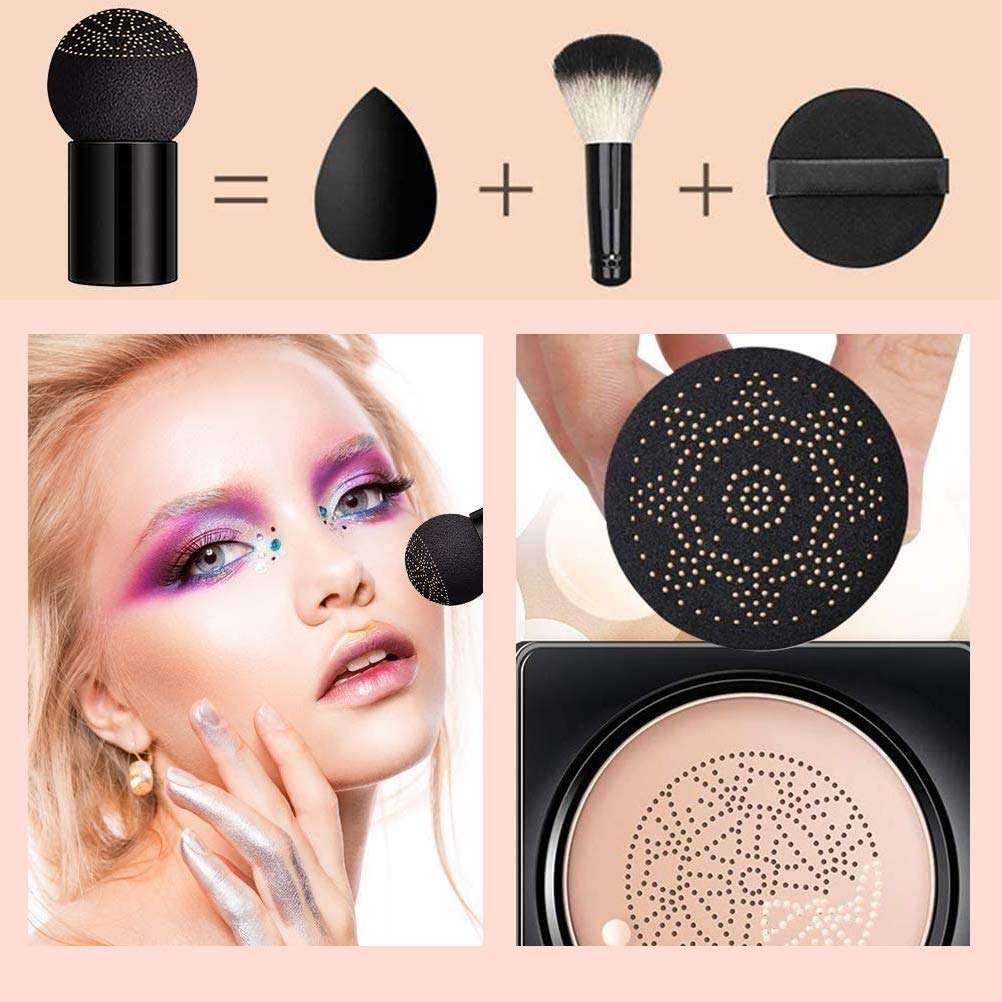 Hinder Makeup Moisturizing Brightening Air Cushion BB Cream Natural Color Mushroom Head CC Cream Liquid Foundation 6