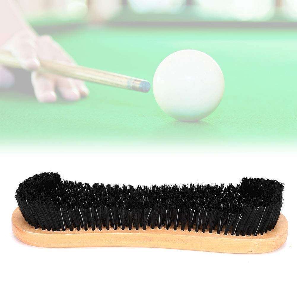 Demeras Billiard Brush Wooden Handle Prevent Dust Billiard Table Clean Brush Pool Table Brush Clean for Pool Billiard Table 6