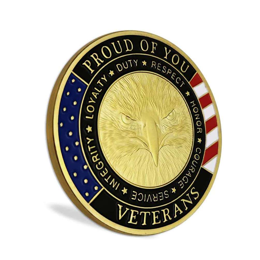 Thank You for Your Service Military Veterans Challenge Coin Appreciation Gift 3