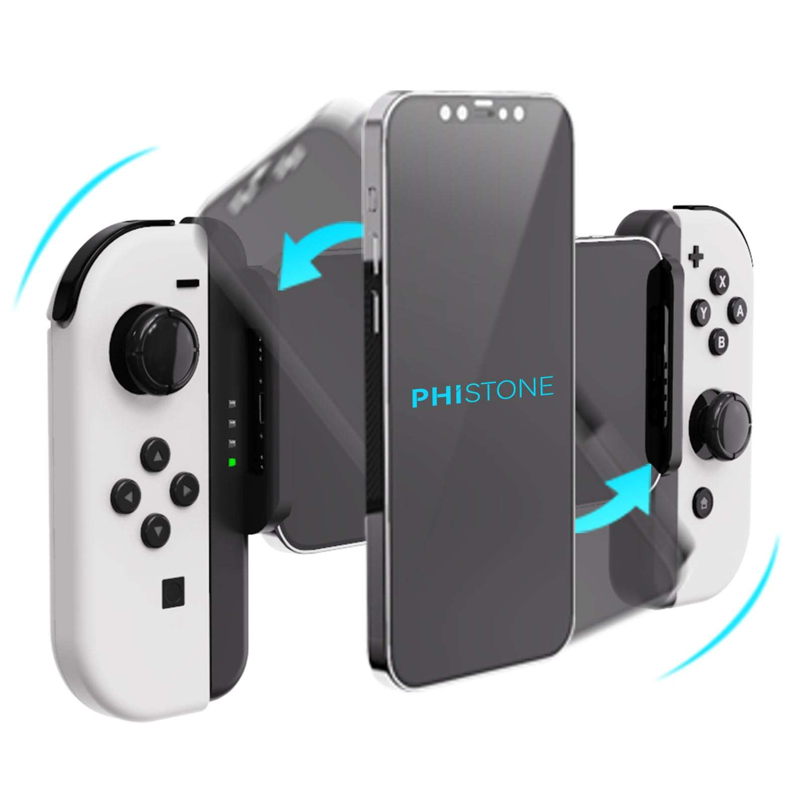 Phistone Magnetic MagSafe Smartphone & Tablet Mount for Nintendo Switch JoyCon (JoyCon Not Included) - 360° Rotation, Adjustable Length, Multi-Device Compatible, Strong Magnetic Hold 2