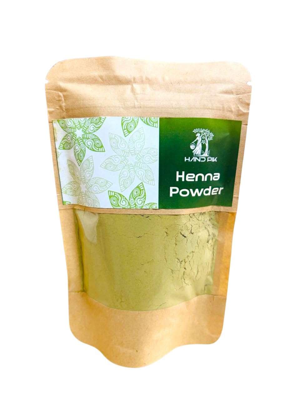 HandPik 100% Pure Natural Henna Powder| Organic Mehandi| For Hair colour, Bread and Hands| 100gm Pack 1